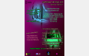 Inscriptions ouvertes pour les Championnats individuels de la Sarthe Seniors et Seniors+