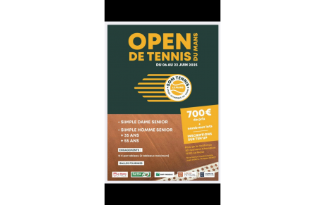 Tournoi OPEN DE TENNIS DU MANS